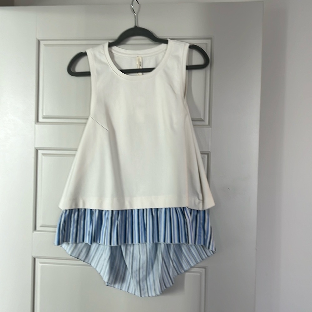 NWT Anthropolgie, Cream , Large Baby Doll Top